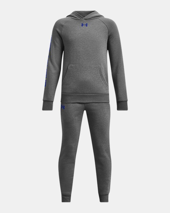 UA Rival Fleece-Anzug für Jungen, Gray, pdpMainDesktop image number 0